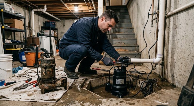 Basement Sump Pump Service in West Des Moines, IA
