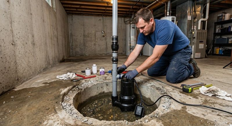 Drainage Pump Installation in Warwick, RI