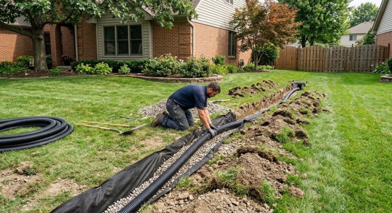 Landscaping Drainage Installation in Tuscaloosa, AL