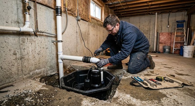 Sump Pump Relocation in Huntsville, AL