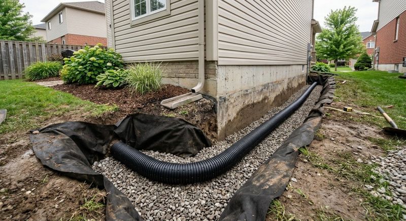 Underground Drain Installation in Tuscaloosa, AL